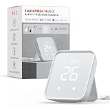 SwitchBot Hub 2, WLAN Thermometer Hygrometer, Smart IR Fernbedienung, Klimaanlagensteuerung, verbindet SwitchBot mit WLAN (unterstützt 2,4 GHz), kompatibel mit Alexa, Google Assistant, Siri, Matter