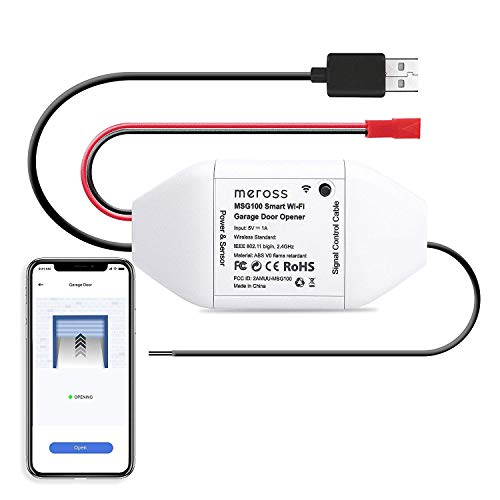 meross Smart WLAN Garagentoröffner, APP-Steuerung, Kompatibel mit Alexa, Google Assistant und SmartThings, kein Hub erforderlich meross Smart WLAN Garagentoröffner, APP-Steuerung, Kompatibel mit Alexa, Google Assistant und SmartThings, kein Hub erforderlich