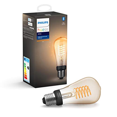 Philips Hue White Filament E27 LED Kolben, dimmbar, warmweißes Licht, steuerbar via App, kompatibel mit Amazon Alexa (Echo, Echo Dot) Philips Hue White Filament E27 LED Kolben, dimmbar, warmweißes Licht, steuerbar via App, kompatibel mit Amazon Alexa (Echo, Echo Dot)
