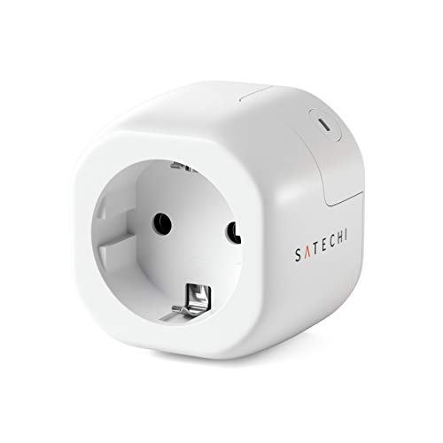 SATECHI Smart-Steckdose mit Echtzeit-Energieverbrauchsüberwachung - Wi-Fi Smart-Steckdose 2.4Ghz-fähig – zum Betrieb mit Apple HomeKit (EU) SATECHI Smart-Steckdose mit Echtzeit-Energieverbrauchsüberwachung - Wi-Fi Smart-Steckdose 2.4Ghz-fähig – zum Betrieb mit Apple HomeKit (EU)